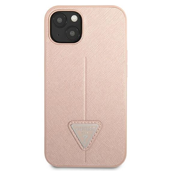 Guess GUHCP13SPSATLP iPhone 13 mini 5,4 "pink / pink hardcase SaffianoTriangle Logo - Apple Cases - Cases - Techbox