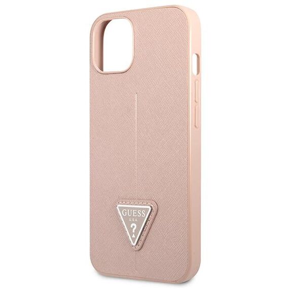 Guess GUHCP13SPSATLP iPhone 13 mini 5,4 "pink / pink hardcase SaffianoTriangle Logo - Apple Cases - Cases - Techbox