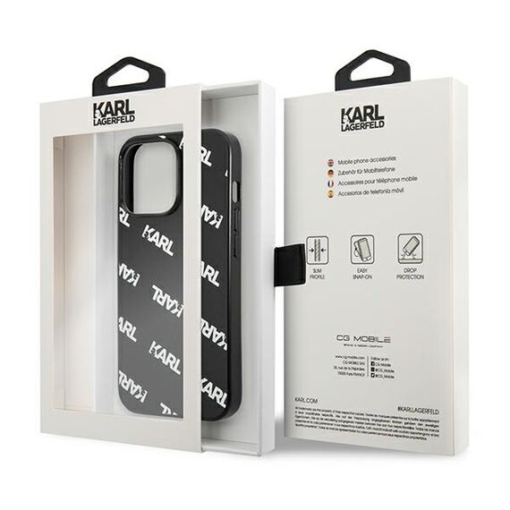 Karl Lagerfeld KLHCP13LPULMBK3 iPhone 13 Pro / 13 6,1" hardcase czarny/black Allover | Techbox