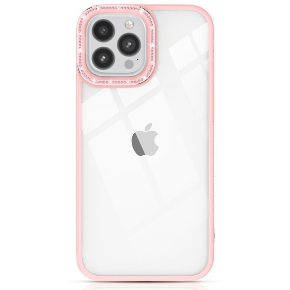 Kingxbar Sparkle Series case iPhone 13 Pro Max with crystals back cover pink | Techbox