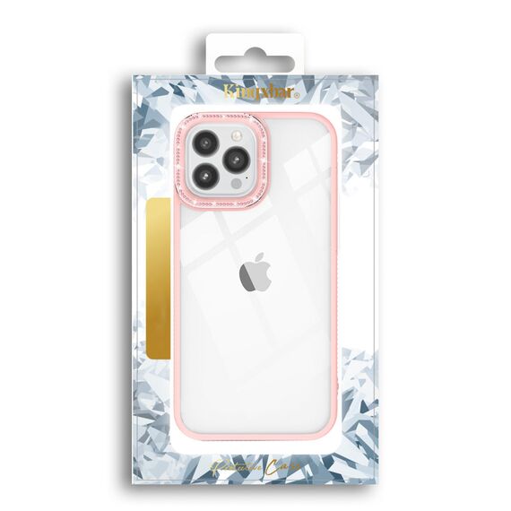 Kingxbar Sparkle Series case iPhone 13 Pro Max with crystals back cover pink | Techbox