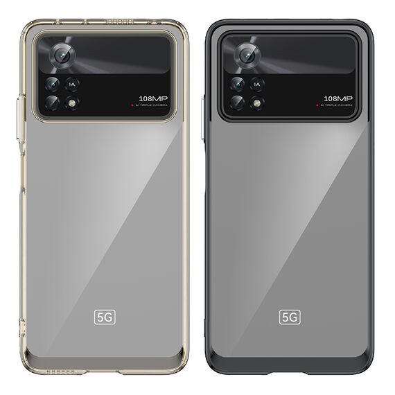 Outer Space Case for Xiaomi Poco X4 Pro 5G cover with a flexible frame blue | Techbox