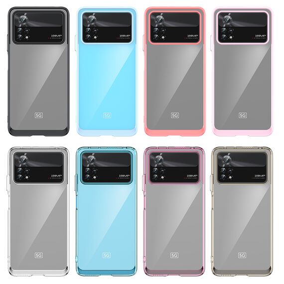 Outer Space Case for Xiaomi Poco X4 Pro 5G cover with a flexible frame blue | Techbox