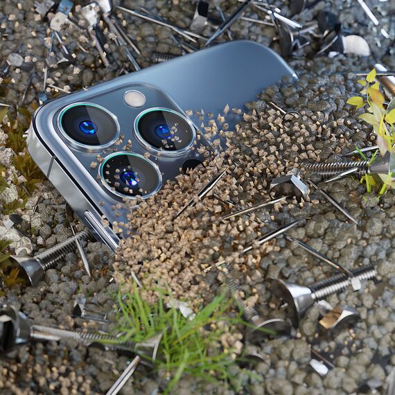Camera Glass for iPhone 14 Pro Max / 14 Pro 9H for 3mk Lens Protection Pro Series Lens - Silver | Techbox