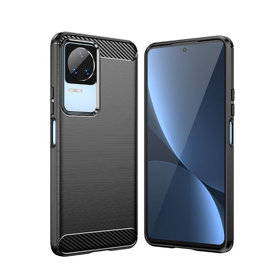 Carbon Case for Xiaomi Poco F4 5G flexible silicone carbon cover black - Uncategorized Cases (2) - Cases - Techbox