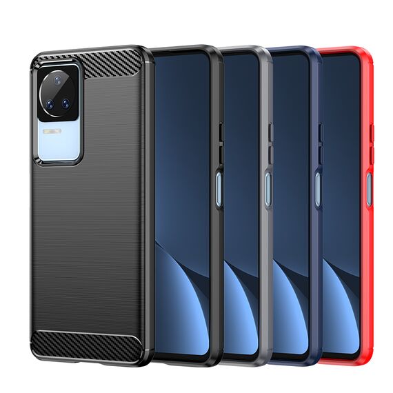 Carbon Case for Xiaomi Poco F4 5G flexible silicone carbon cover black - Uncategorized Cases (2) - Cases - Techbox