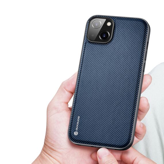 Dux Ducis Fino case cover iPhone 14 Plus blue nylon | Techbox