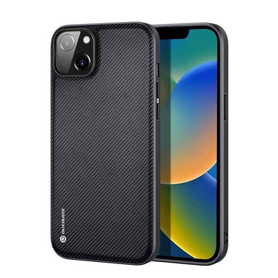 Dux Ducis Fino case cover nylon covered iPhone 14 Plus black | Techbox