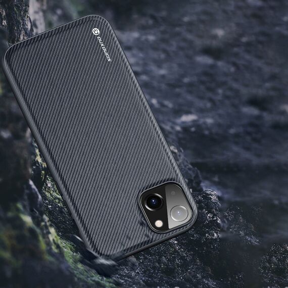 Dux Ducis Fino case cover nylon covered iPhone 14 Plus black | Techbox