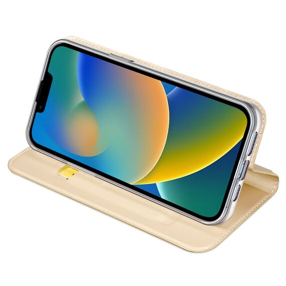 Dux Ducis Skin Pro Holster Flip Cover for iPhone 14 Plus gold | Techbox