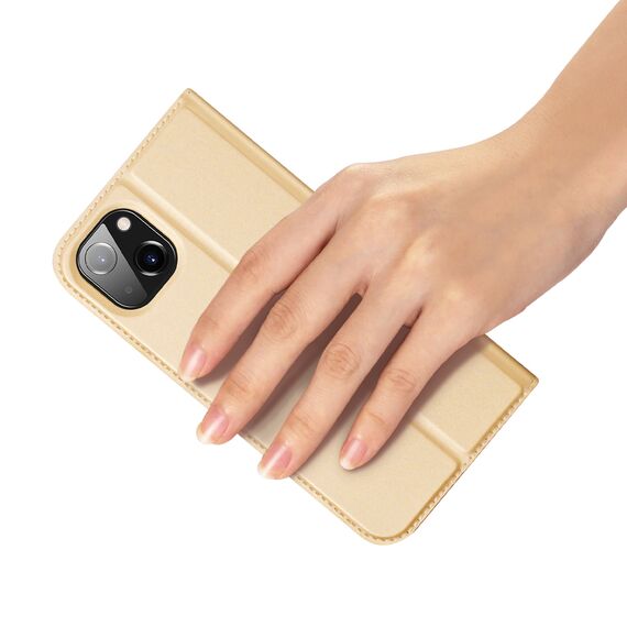 Dux Ducis Skin Pro Holster Flip Cover for iPhone 14 Plus gold | Techbox