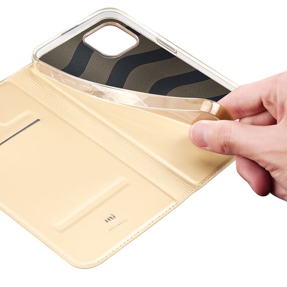 Dux Ducis Skin Pro Holster Flip Cover for iPhone 14 Plus gold | Techbox