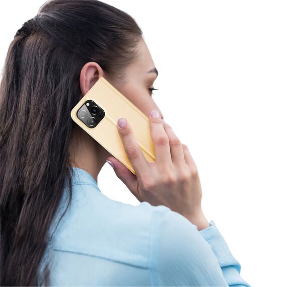Dux Ducis Skin Pro Holster Flip Cover for iPhone 14 Pro gold | Techbox