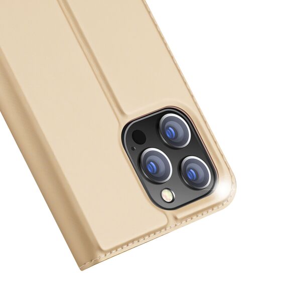 Dux Ducis Skin Pro Holster Flip Cover for iPhone 14 Pro Max gold | Techbox