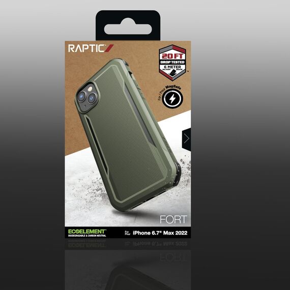 Raptic X-Doria Fort Case iPhone 14 Plus with MagSafe armored cover green - Apple Cases - Cases - Techbox