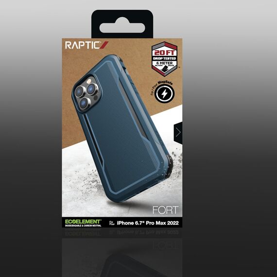 Raptic X-Doria Fort Case iPhone 14 Pro Max with MagSafe armored blue cover - Apple Cases - Cases - Techbox