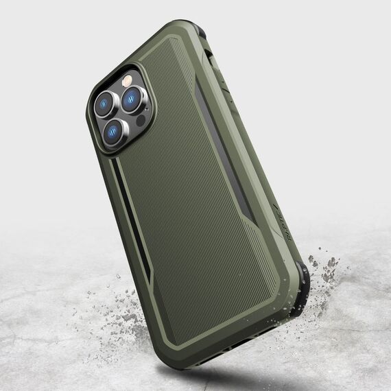Raptic X-Doria Fort Case iPhone 14 Pro Max with MagSafe armored cover green | Techbox