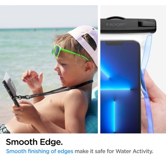 Spigen A601 UNIVERSAL WATERPROOF CASE CRYSTAL CLEAR - Universal Cases - Cases - Techbox