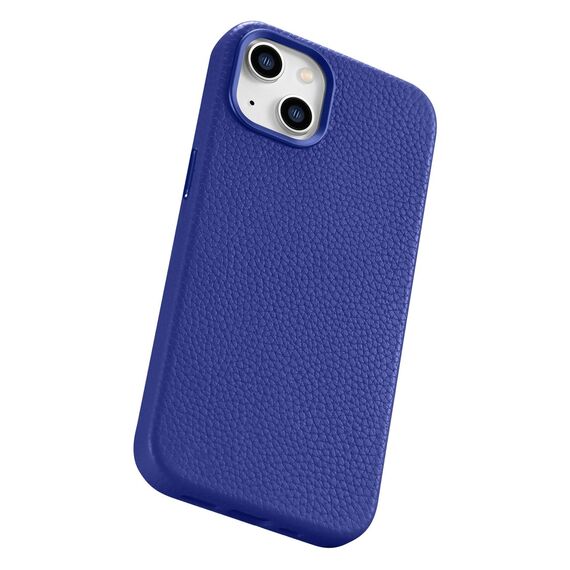 iCarer Litchi Premium Leather Case iPhone 14 Magnetic Leather Case with MagSafe Dark Blue (WMI14220709-DB) - Apple Cases - Cases - Techbox