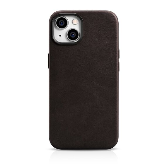 iCarer Oil Wax Premium Leather Case iPhone 14 Plus Magnetic Leather Case with MagSafe Brown (WMI14220703-BN) - Apple Cases - Cases - Techbox
