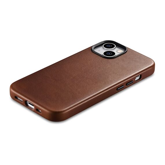 iCarer Oil Wax Premium Leather Case iPhone 14 Plus Magnetic Leather Case with MagSafe Brown (WMI14220703-RB) - Apple Cases - Cases - Techbox