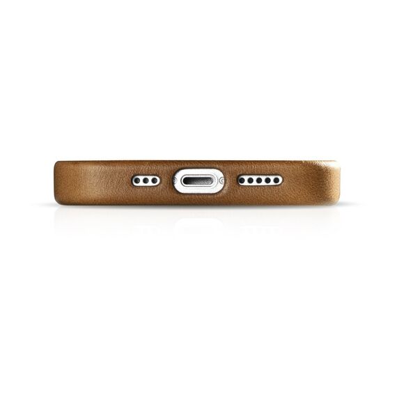 iCarer Oil Wax Premium Leather Case iPhone 14 Plus Magnetic Leather Case with MagSafe Brown (WMI14220703-TN) | Techbox
