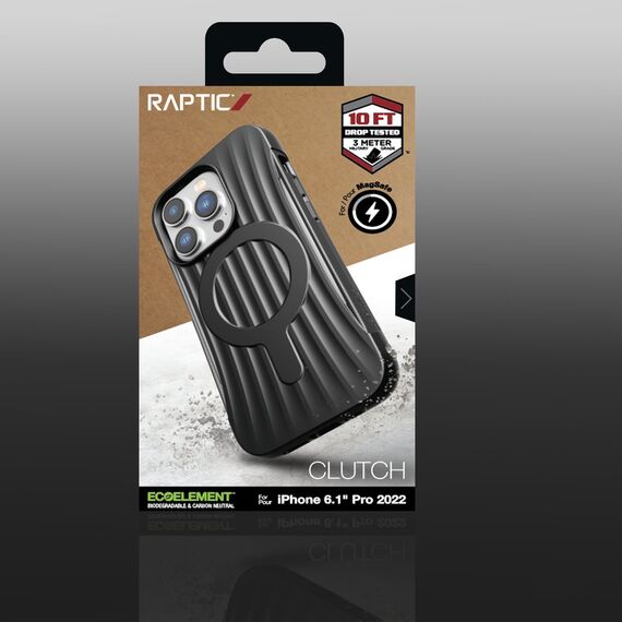 Raptic X-Doria Clutch Case iPhone 14 Pro with MagSafe back cover black | Techbox