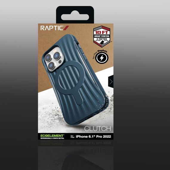 Raptic X-Doria Clutch Case iPhone 14 Pro with MagSafe back cover blue | Techbox