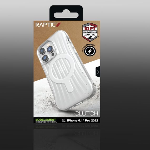 Raptic X-Doria Clutch Case iPhone 14 Pro with MagSafe back cover transparent | Techbox