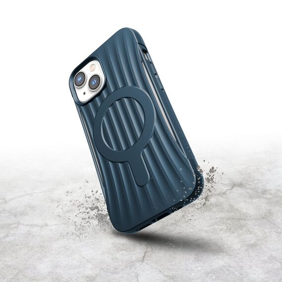 Raptic X-Doria Clutch Case iPhone 14 with MagSafe back cover blue - Apple Cases - Cases - Techbox