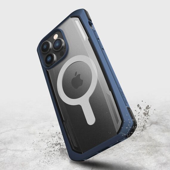 Raptic X-Doria Secure Case for iPhone 14 Pro with MagSafe armored cover blue | Techbox