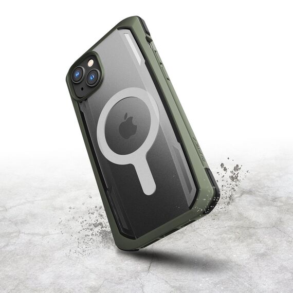 Raptic X-Doria Secure Case iPhone 14 Pro with MagSafe armored cover green | Techbox