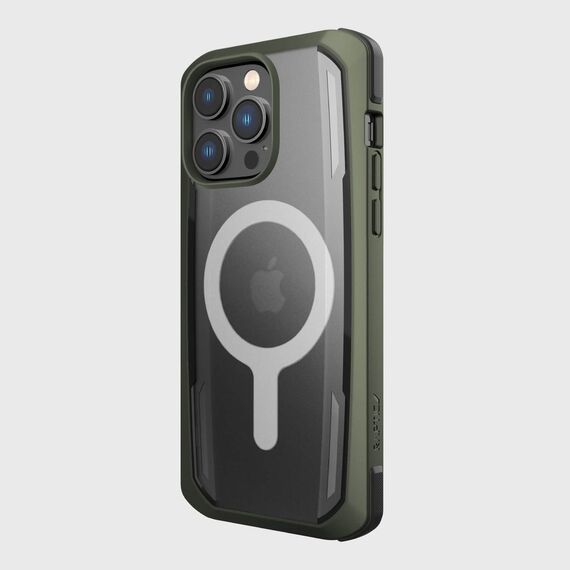 Raptic X-Doria Secure Case iPhone 14 Pro with MagSafe armored cover green | Techbox