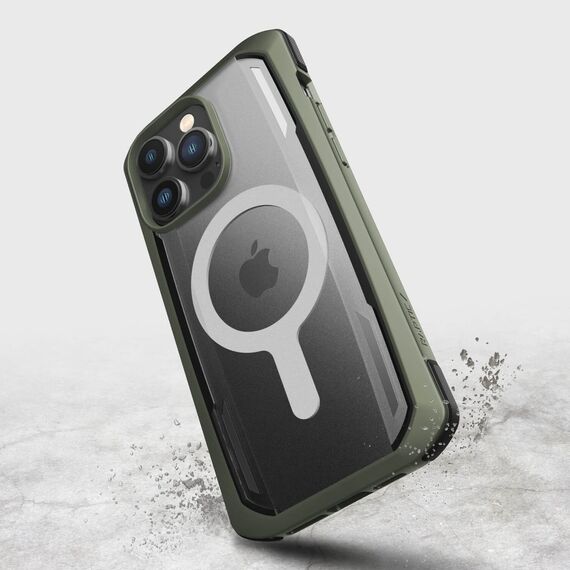 Raptic X-Doria Secure Case iPhone 14 Pro with MagSafe armored cover green | Techbox