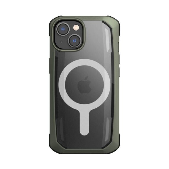 Raptic X-Doria Secure Case iPhone 14 with MagSafe armored cover green | Techbox