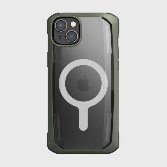 Raptic X-Doria Secure Case iPhone 14 with MagSafe armored cover green | Techbox