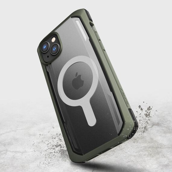 Raptic X-Doria Secure Case iPhone 14 with MagSafe armored cover green | Techbox