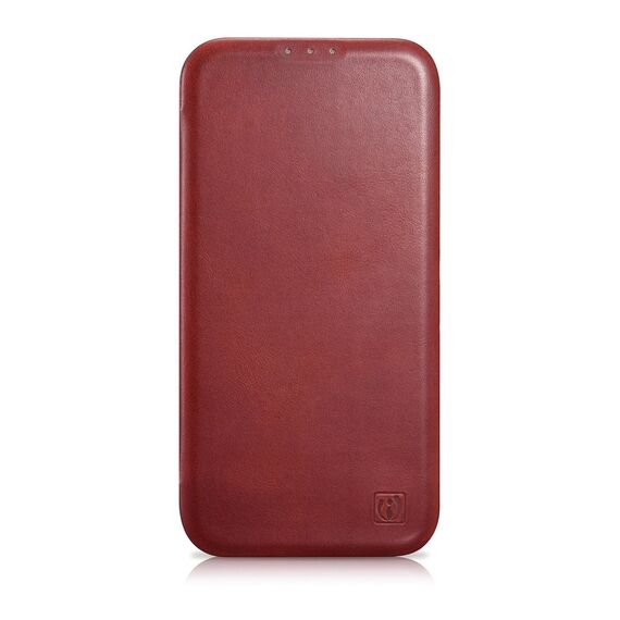 iCarer CE Oil Wax Premium Leather Folio Case iPhone 14 Plus Magnetic Flip Leather Folio Case MagSafe Red (AKI14220707-RD) - Apple Cases - Cases - Techbox