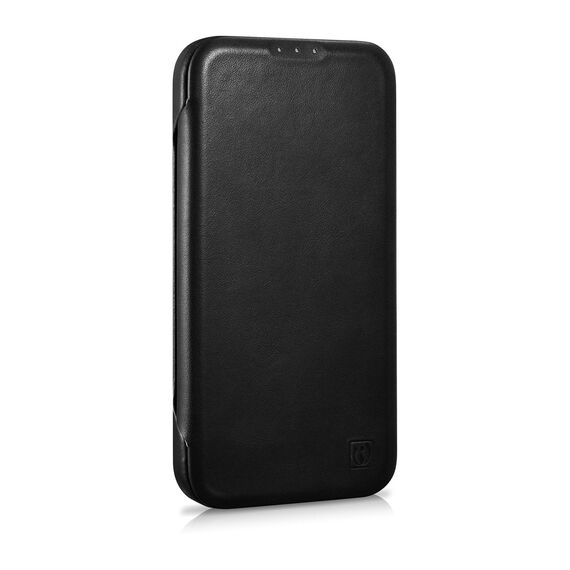 iCarer CE Oil Wax Premium Leather Folio Case Leather Case iPhone 14 Plus Magnetic Flip MagSafe Black (AKI14220707-BK) | Techbox