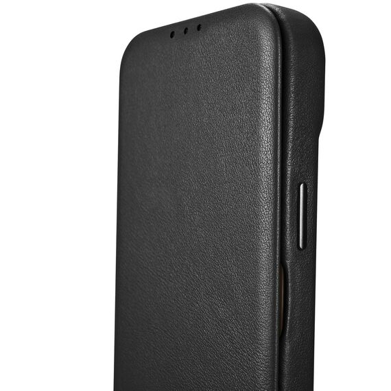 iCarer CE Premium Leather Folio Case iPhone 14 Plus Magnetic Flip Leather Folio Case MagSafe black (WMI14220715-BK) | Techbox