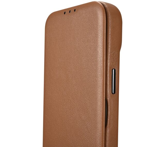 iCarer CE Premium Leather Folio Case iPhone 14 Plus Magnetic Flip Leather Folio Case MagSafe Brown (WMI14220715-BN) - Apple Cases - Cases - Techbox