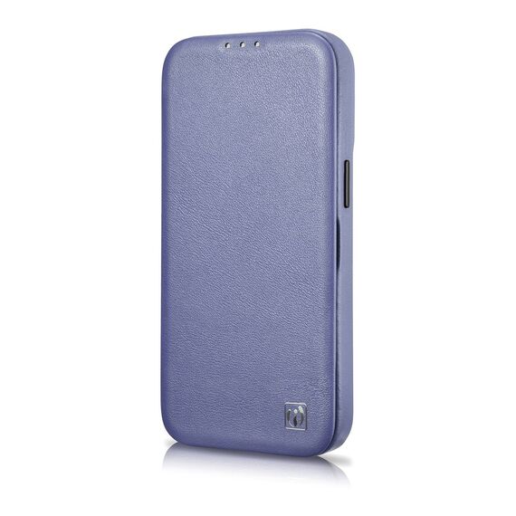 iCarer CE Premium Leather Folio Case iPhone 14 Plus Magnetic Flip Leather Folio Case MagSafe Light Purple (WMI14220715-LP) - Apple Cases - Cases - Techbox