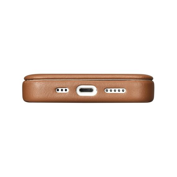 iCarer CE Premium Leather Folio Case iPhone 14 Pro Magnetic Flip Leather Folio Case MagSafe brown (WMI14220714-BN) - Apple Cases - Cases - Techbox