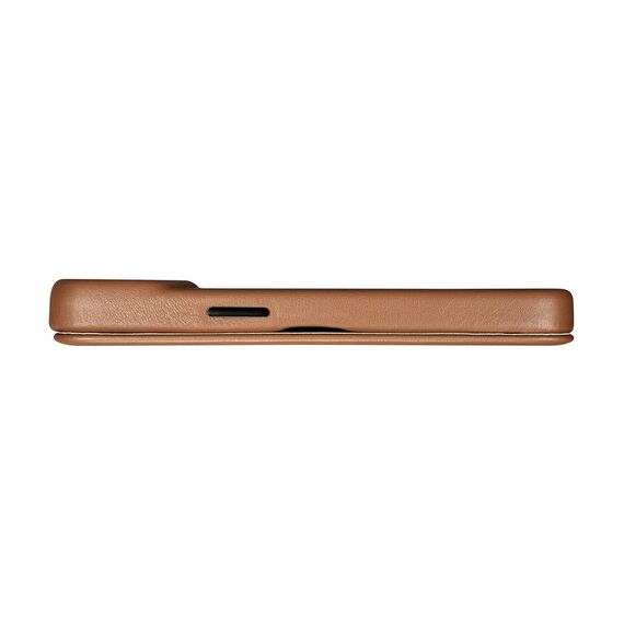 iCarer CE Premium Leather Folio Case iPhone 14 Pro Magnetic Flip Leather Folio Case MagSafe brown (WMI14220714-BN) - Apple Cases - Cases - Techbox