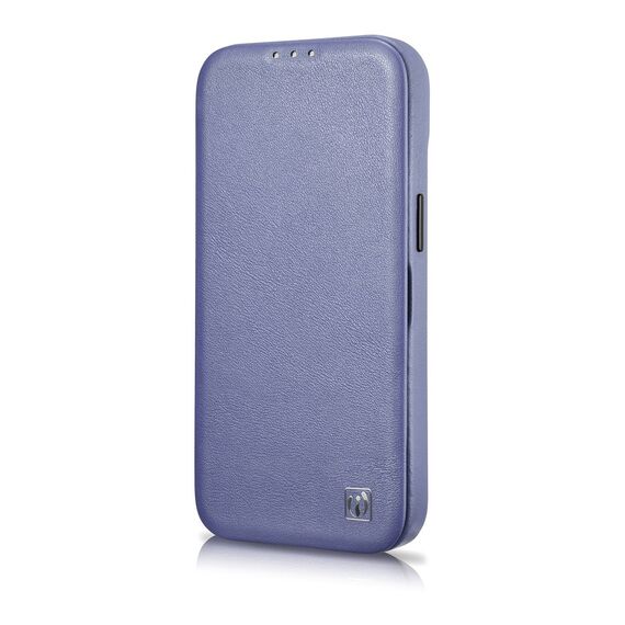 iCarer CE Premium Leather Folio Case iPhone 14 Pro Magnetic Flip Leather Folio Case MagSafe Light Purple (WMI14220714-LP) - Apple Cases - Cases - Techbox