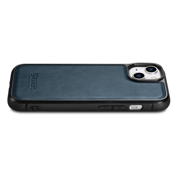 iCarer Leather Oil Wax Genuine Leather Case for iPhone 14 (MagSafe Compatible) blue (WMI14220717-BU) - Apple Cases - Cases - Techbox