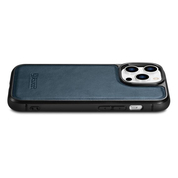 iCarer Leather Oil Wax case for iPhone 14 Pro Max leather case blue (WMI14220720-BU) | Techbox