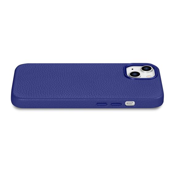 iCarer Litchi Premium Leather Case iPhone 14 Plus Magnetic Leather Case with MagSafe Dark Blue (WMI14220711-DB) | Techbox