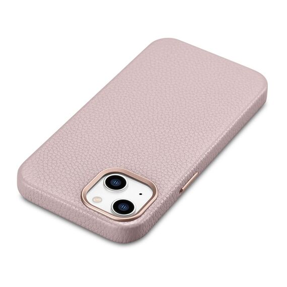 iCarer Litchi Premium Leather Case iPhone 14 Plus Magnetic Leather Case with MagSafe Pink (WMI14220711-PK) - Apple Cases - Cases - Techbox