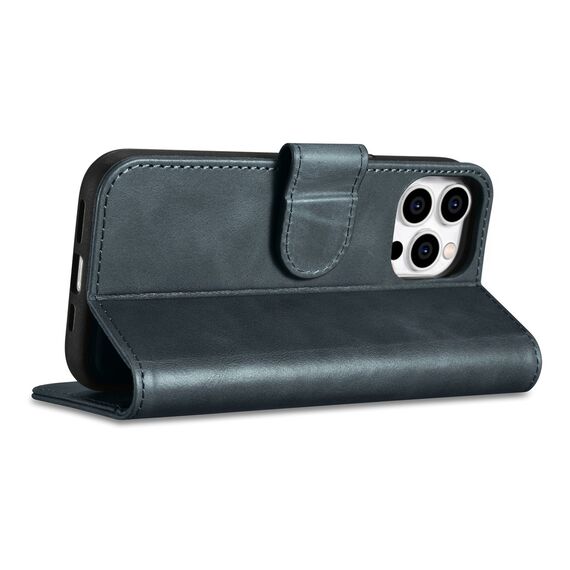 iCarer Oil Wax Wallet Case 2in1 Cover iPhone 14 Pro Anti-RFID Leather Flip Case Blue (WMI14220722-BU) - Apple Cases - Cases - Techbox